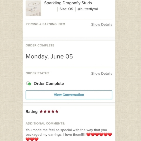 Sparkling Dragonfly Studs - Only 4 left! - Picture 9 of 9